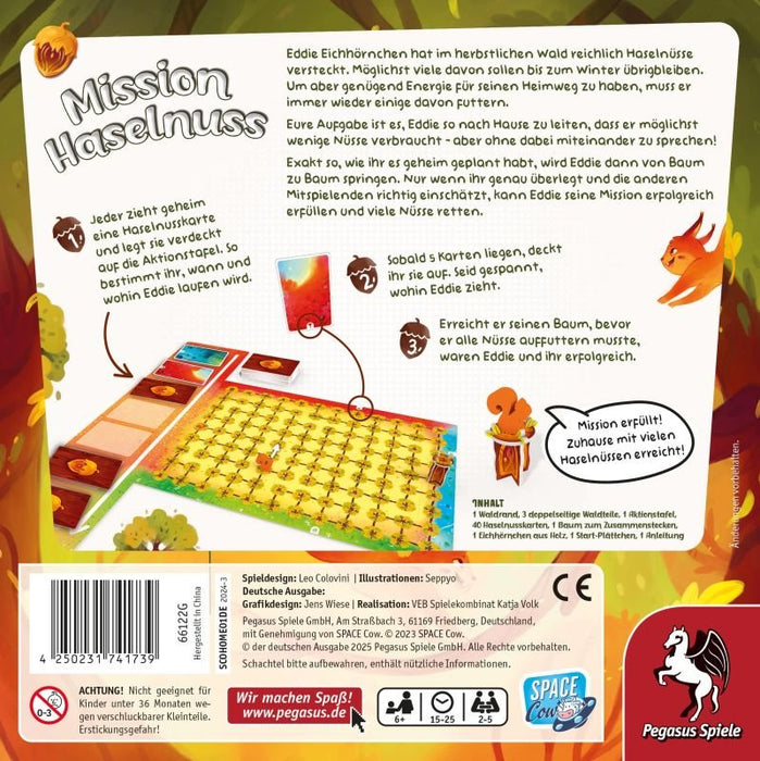 EAN 4250231741739 - Pegasus Spiele Mission Haselnuss 25 min Juego de mesa Familia imagen 4