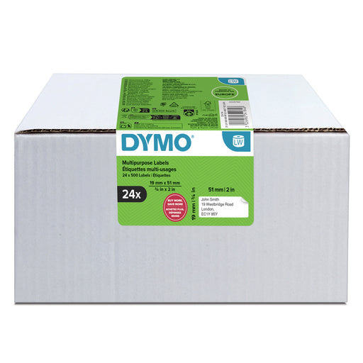 EAN 3026982341846 - DYMO LW MULTI-PURPOSE LABEL 19X51MM 24 ROLLS Blanco Etiqueta para impresora autoadhesiva imagen 1