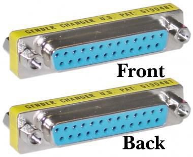 EAN 5705965885345 - Microconnect MOD25F25F cambiador de género para cable DB25 Azul imagen 1