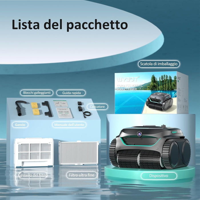 EAN 6975843747365 - Wybot C2 Vision Robot limpiafondos para piscina imagen 11