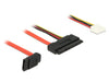 EAN 4043619848522 - DeLOCK 0.3m, SATAIII 7p + Floppy 4p/SATAIII 22p cable de SATA 0,3 m SATA 7-pin + Molex (4-pin) SATA 22-pi imagen 1