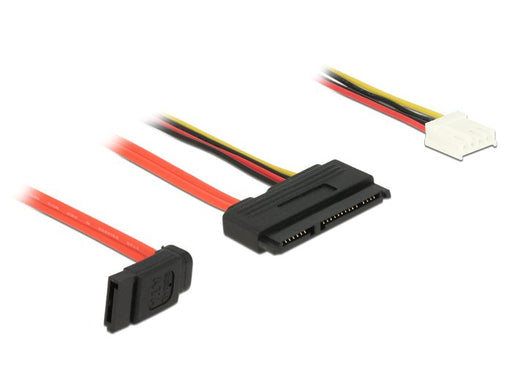 EAN 4043619848522 - DeLOCK 0.3m, SATAIII 7p + Floppy 4p/SATAIII 22p cable de SATA 0,3 m SATA 7-pin + Molex (4-pin) SATA 22-pi imagen 1