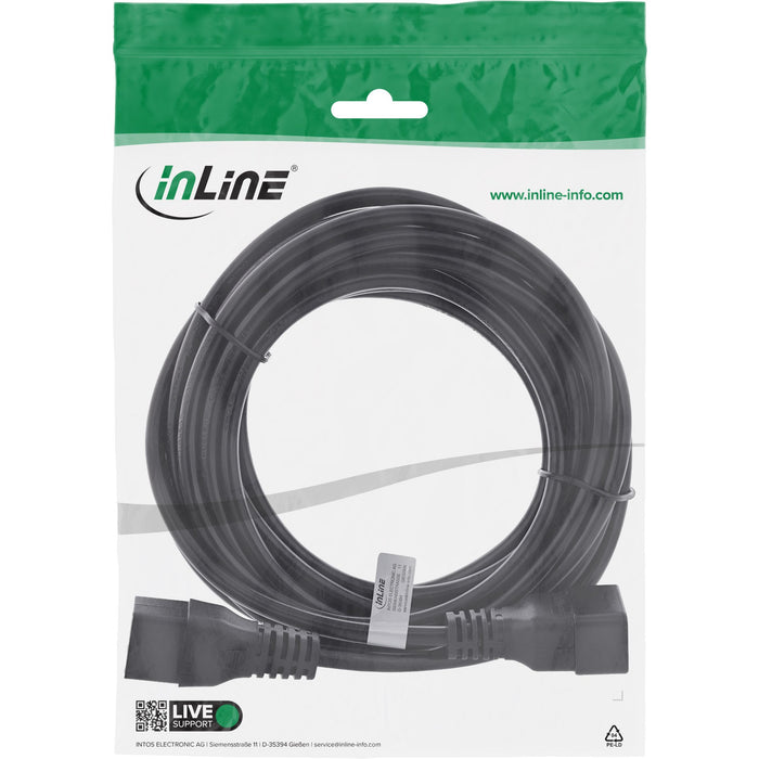 EAN 4043718288458 - InLine 16641H cable de transmisión Negro 10 m C19 acoplador C20 acoplador imagen 2