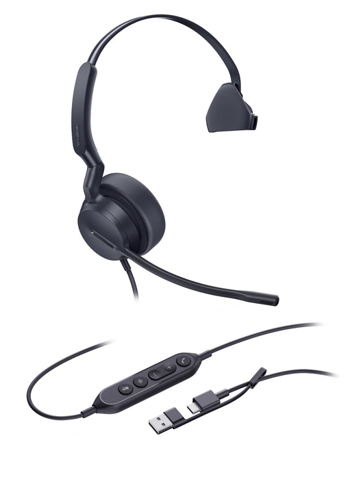 EAN 6938818324572 - Yealink UH44 Mono USB-C/A Headset Auriculares Alámbrico Diadema Oficina/Centro de llamadas USB Type-C / U imagen 2