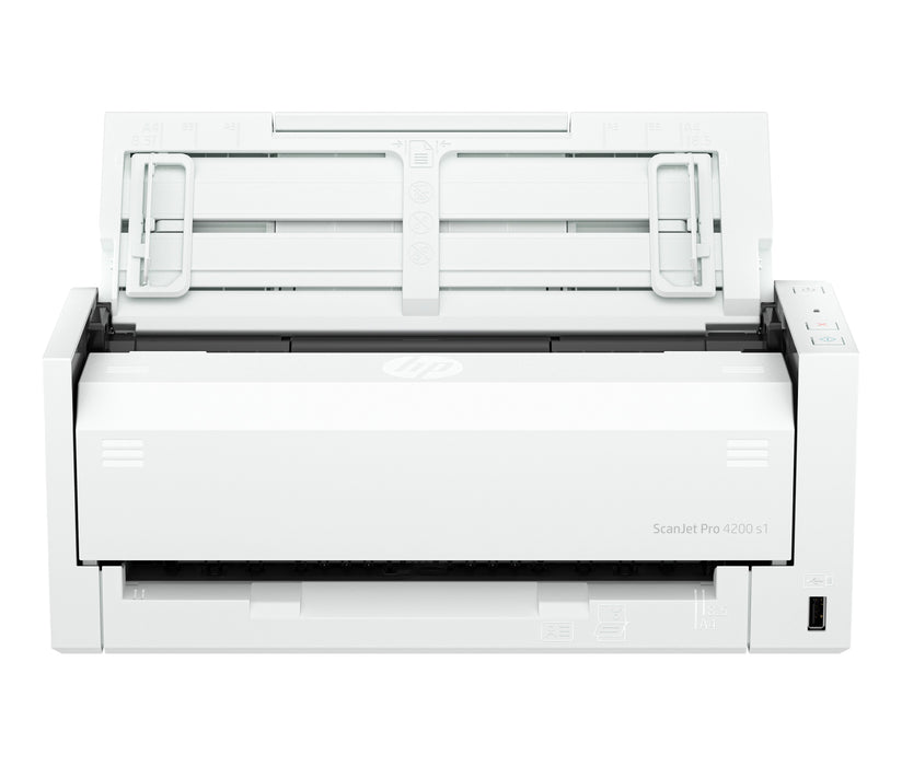 EAN 0198701401049 - HP ScanJet Pro 4200 s1 Escáner con alimentador automático de documentos (ADF) 600 x 600 DPI A4 Azul, Blan imagen 1