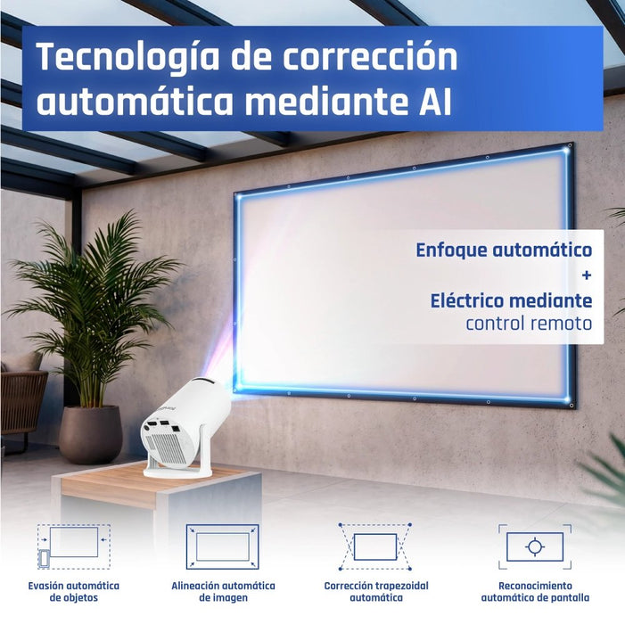 EAN 2521052419063 - iggual IGG318973+IGG318126 videoproyector 120 lúmenes ANSI 720p (1280x720) Blanco imagen 8