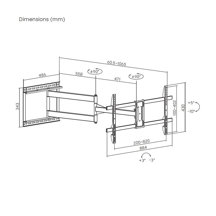 EAN 8435739904121 - AISENS WT80TSLE-419 soporte para TV 2,03 m (80") imagen 7