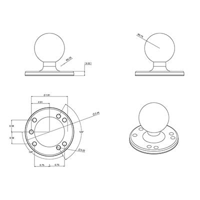 EAN 0793442001239 - RAM Mounts RAM-202U accesorio o pieza para soporte imagen 5