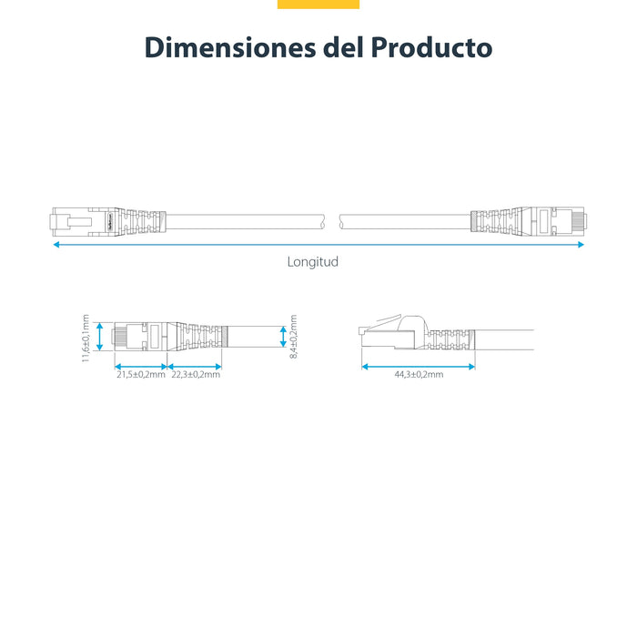 EAN 65030908573 - StarTech.com NLBL-50C-CAT8-PATCH cable de red 0,5 m S/FTP (S-STP) imagen 9