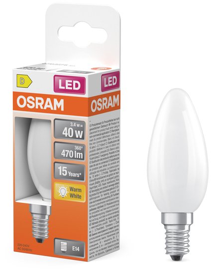 EAN 4099854467646 - Osram 4099854467646 lámpara LED Blanco cálido 2700 K 3,4 W E14 D imagen 5