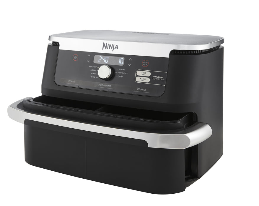 EAN 0622356270373 - Ninja AF500EU freidora Doble 10,4 L Independiente 2470 W Freidora de aire caliente Negro, Acero inoxidabl imagen 1