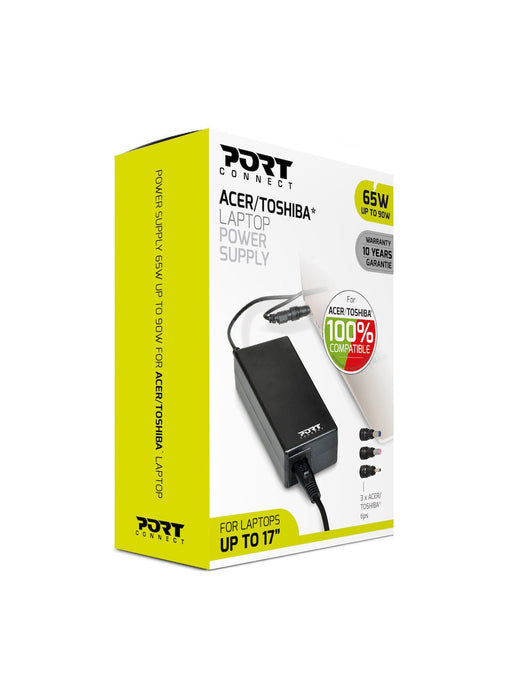 EAN 3567042030107 - Port Designs 900093-ACTO adaptador e inversor de corriente Interior 65 W Negro imagen 1