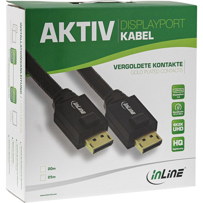 EAN 4043718272112 - InLine 17115A cable DisplayPort 15 m Negro imagen 3