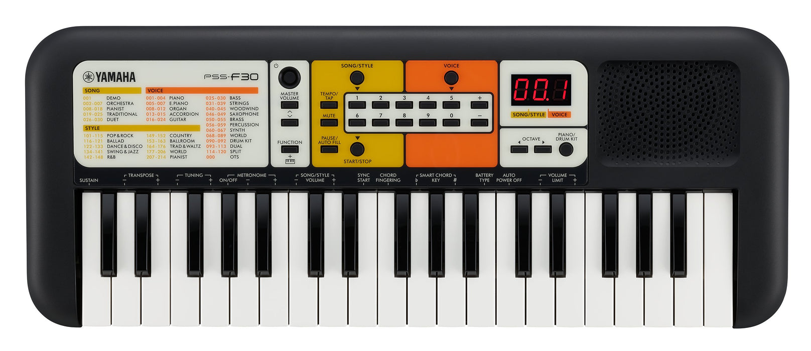 EAN 4957812642125 - Yamaha PSS-F30 sintetizador Sintetizador digital 37 Negro imagen 1