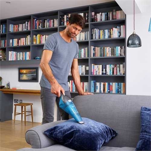 EAN 5035048698181 - Black & Decker WDC215WA aspiradora de mano Azul, Titanio Sin bolsa imagen 5