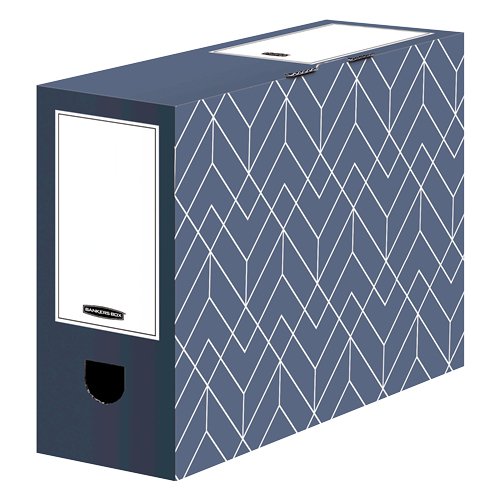 EAN 0043859768370 - Fellowes 4483801 archivador organizador Cartón Azul, Blanco imagen 1