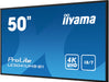 EAN 4948570120949 - iiyama LE5041UHS-B1 pantalla de señalización Pantalla plana para señalización digital 125,7 cm (49.5") LC imagen 4