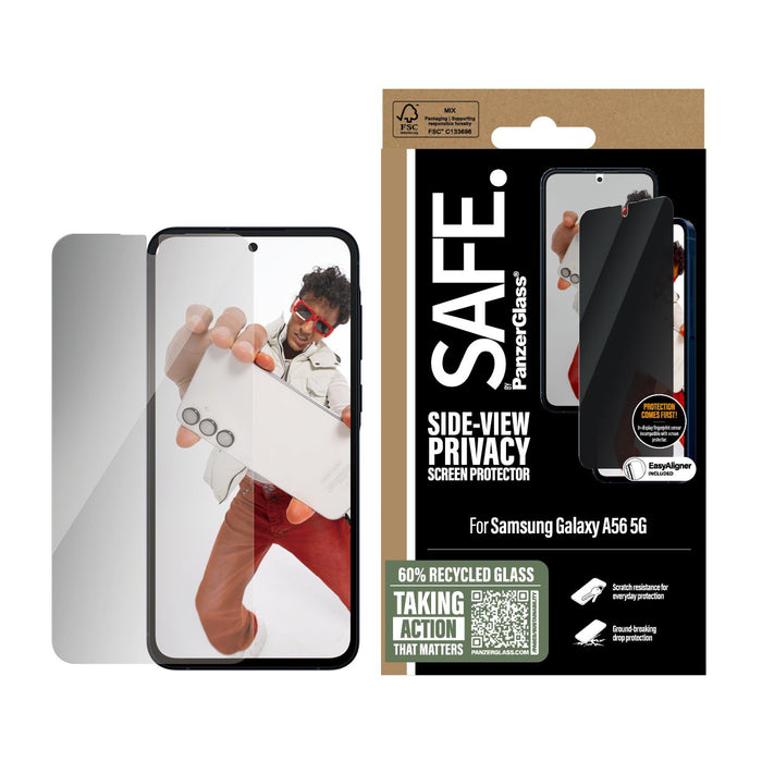 EAN 5715685017681 - PanzerGlass SAFE. by ® Privacy Screen Protector Samsung Galaxy A56 5G | Ultra-Wide Fit w. EasyAligner Pro imagen 2