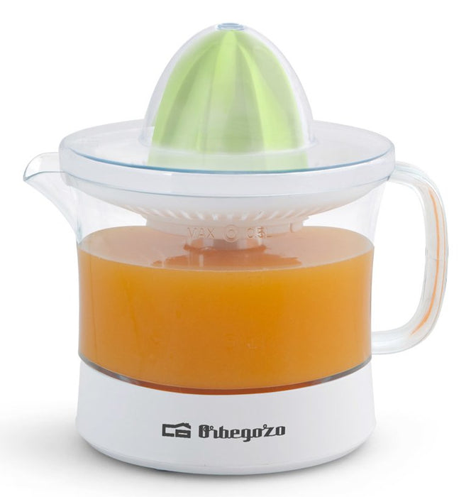 EAN 8436044535826 - Orbegozo EP 1510 Exprimidor eléctrico de tomates 25 W Verde, Transparente, Blanco imagen 2
