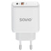 EAN 5905106070221 - Savio LA-12 cargador de dispositivo móvil Universal Blanco Corriente alterna Carga rápida Interior imagen 1
