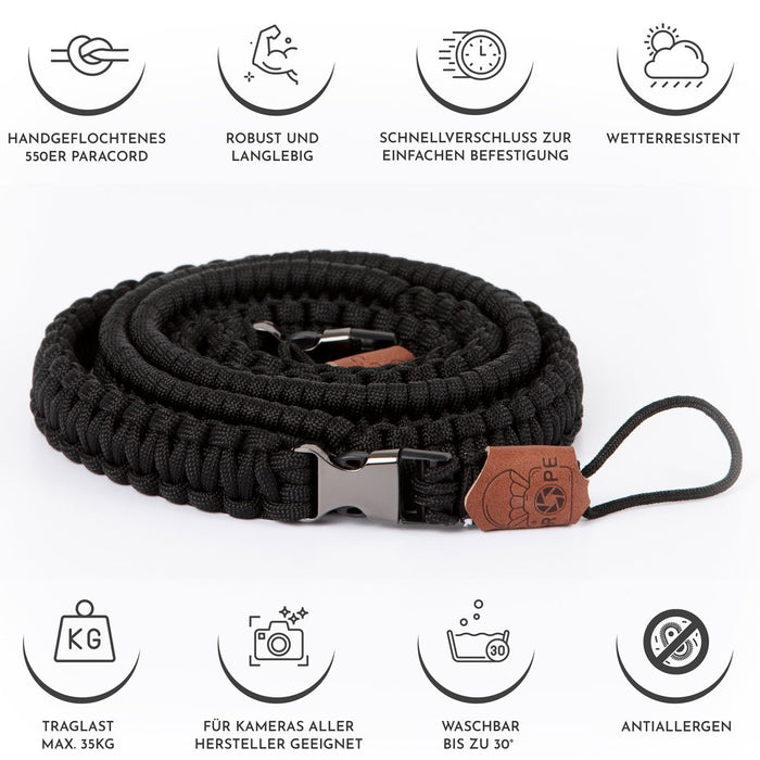 EAN 4260572670124 - C-Rope The Traveler correa Cámara digital Nylon Negro imagen 2