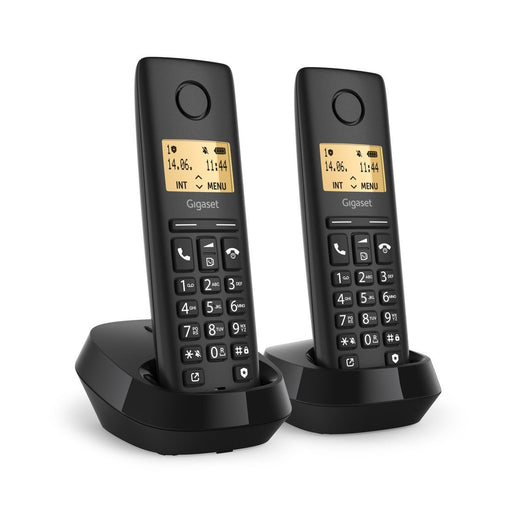 EAN 4255781905624 - Gigaset BASIC 100 DUO Teléfono DECT/analógico Identificador de llamadas Negro imagen 2