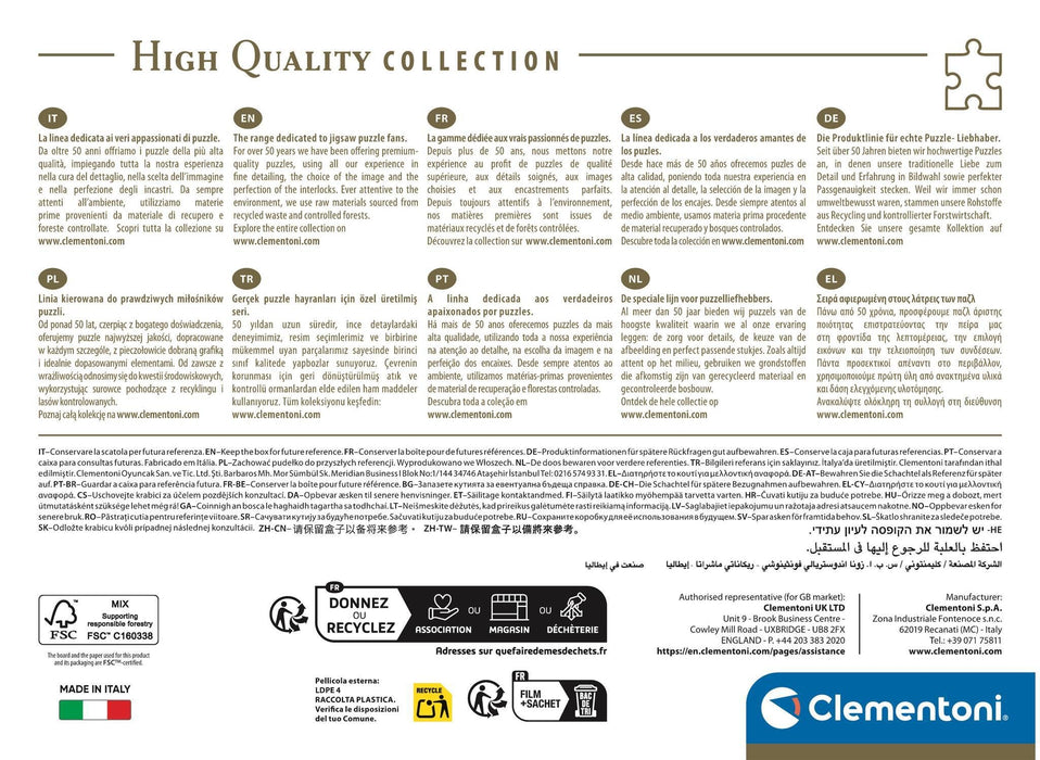 EAN 8005125399482 - Clementoni 1000 pcs. CB High Quality Collection Amerigo Vespuc imagen 3