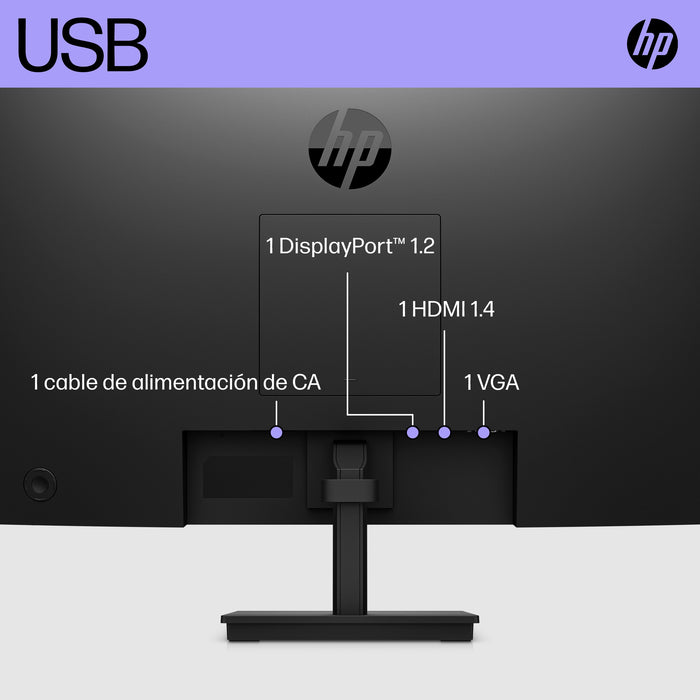 EAN 5715063139813 - HP V24i G5 FHD Monitor pantalla para PC 60,5 cm (23.8") 1920 x 1080 Pixeles Full HD LCD Negro imagen 4