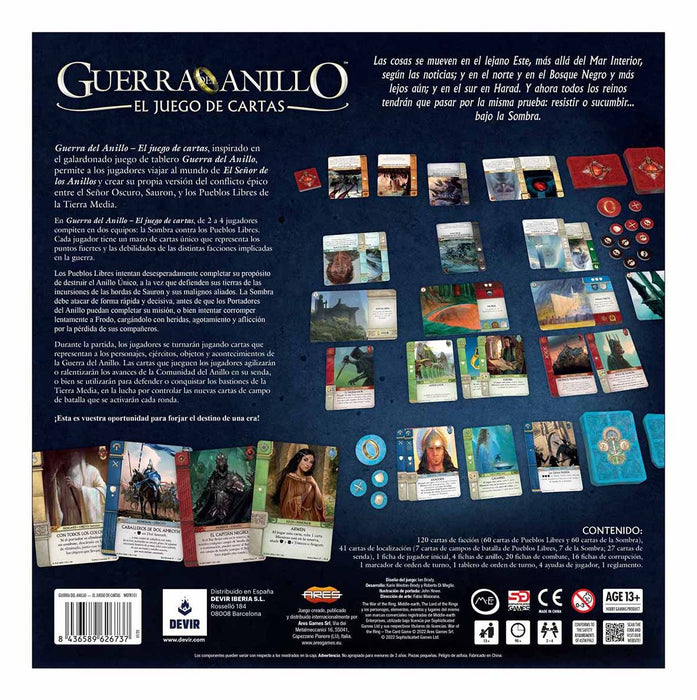 EAN 8436589626737 - Devir BGGAJCSP juego de tablero Guerra del Anillo - El Juego de Cartas 100 min Juego De Cartas Estrategia imagen 5