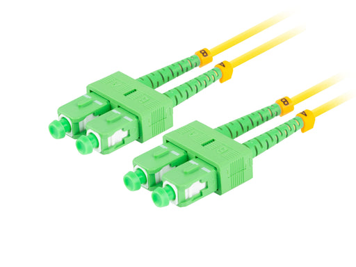EAN 5901969430967 - Lanberg FO-SASA-SD11-0150-YE Cable de fibra óptica e InfiniBand 15 m SC Amarillo imagen 2