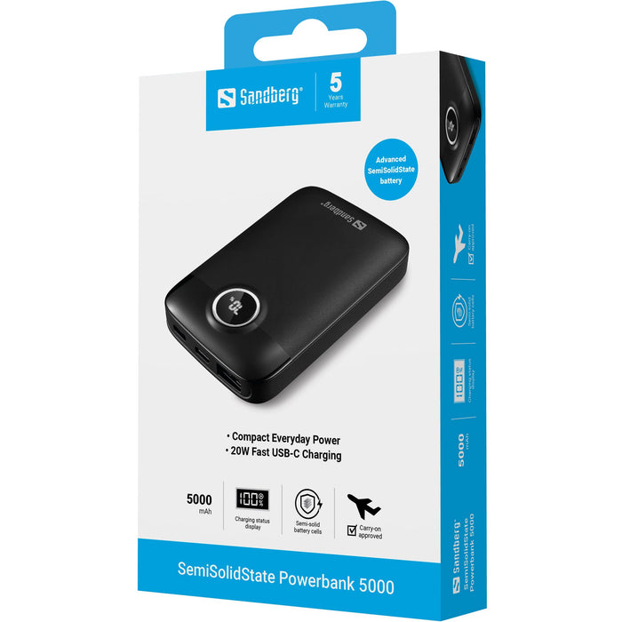 EAN 5705730421471 - Sandberg 421-47 batería externa Semisólido 5000 mAh Negro imagen 5