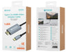 EAN 8052705419900 - UNICO AD1990 adaptador de cable de vídeo 1,8 m USB Tipo C HDMI Gris imagen 2