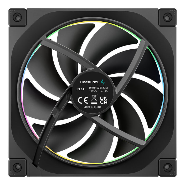 EAN 6933412785217 - DeepCool FL14 Carcasa del ordenador Ventilador 14 cm Negro 3 pieza(s) imagen 4
