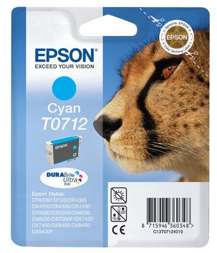 EAN 8715946329734 - Epson Cheetah T0712 cartucho de tinta 1 pieza(s) Original imagen 1
