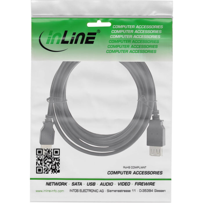 EAN 4043718094394 - InLine 34603B cable USB USB 2.0 3 m USB A 0,48 Gbit/s Negro imagen 2