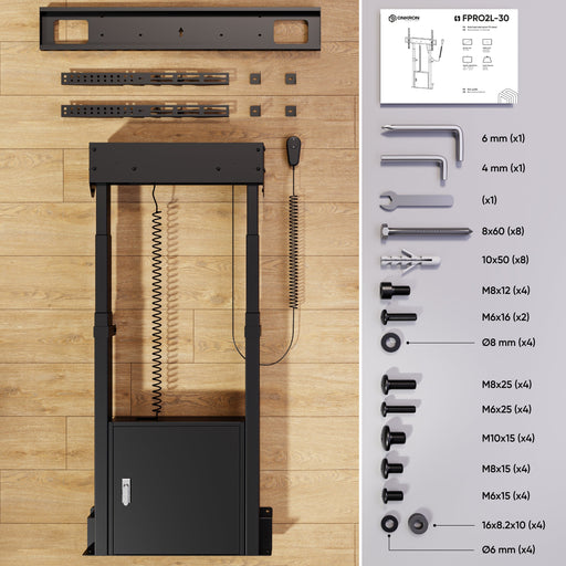 EAN 4262392443612 - ONKRON FPRO2L-30 2,54 m (100") Negro imagen 2
