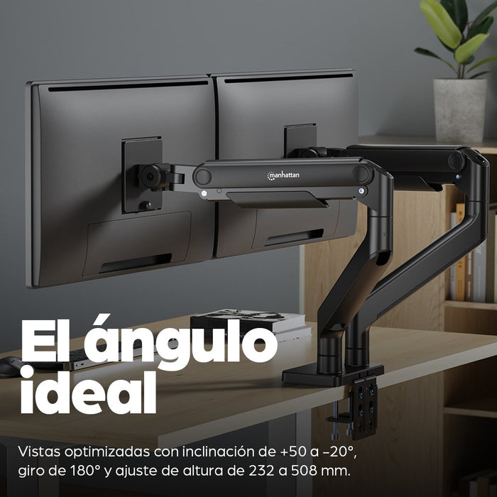 EAN 0766623462587 - Manhattan 462587 soporte para monitor 114,3 cm (45") Escritorio Negro imagen 12