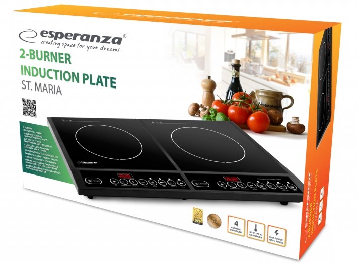 EAN 5901299930694 - Esperanza EKH008 hobs Negro Encimera Con placa de inducción 2 zona(s) imagen 2