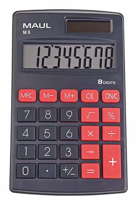 EAN 4002390085151 - MAUL M 8 calculadora Bolsillo Pantalla de calculadora Negro, Rojo imagen 2