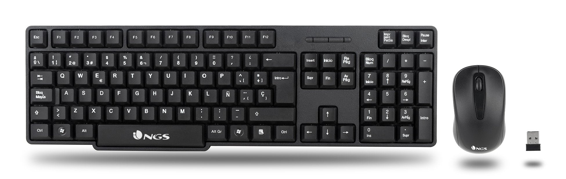 EAN 8435430619072 - NGS EUPHORIA KIT teclado Ratón incluido Universal RF inalámbrico QWERTY Español Negro imagen 2