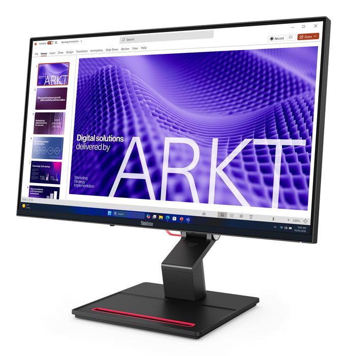 EAN 199273359837 - Lenovo ThinkVision T24D-4t pantalla para PC 60,5 cm (23.8") 1920 x 1080 Pixeles Full HD LCD Pantalla tácti imagen 3