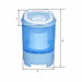 EAN 5907377863083 - Manta WH128 lavadora Carga superior 2,8 kg 330 RPM Azul, Blanco imagen 3
