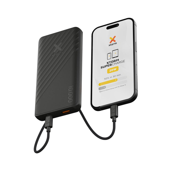 EAN 8720195103141 - Xtorm XG2E106 batería externa 10000 mAh Negro, Carbón vegetal imagen 10