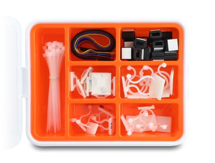 EAN 4043619207688 - DeLOCK 20768 organizador de cables Escritorio Caja de cables Naranja, Transparente 1 pieza(s) imagen 3
