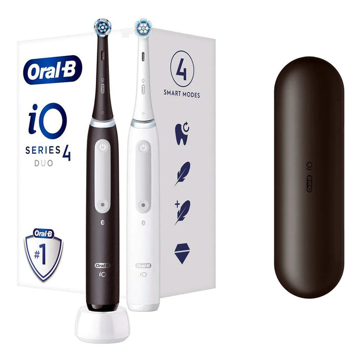 EAN 4210201414742 - Oral-B iO Series 4 Duo Adulto Cepillo dental vibratorio Negro, Blanco imagen 1