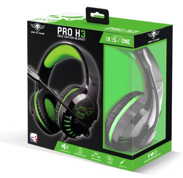 EAN 3700104424852 - Spirit of Gamer PRO-H3 XBOX EDITION Auriculares Alámbrico Diadema Juego Negro, Verde imagen 6
