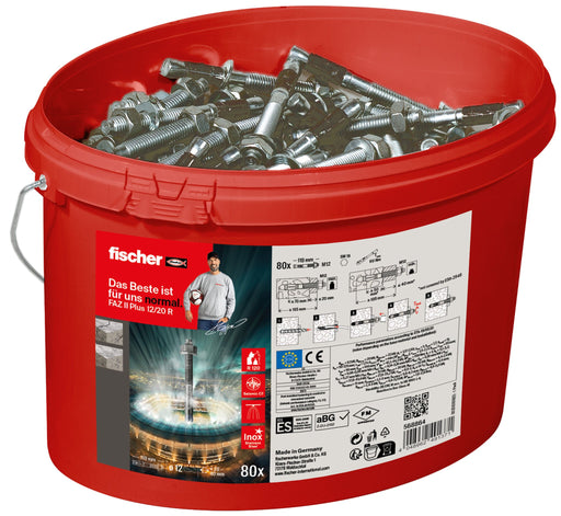 EAN 4048962491371 - Fischer 568864 tornillo de anclaje y taco 80 pieza(s) imagen 2