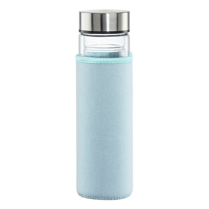 EAN 4047443490636 - Hama 00181598 bidón de agua Uso diario Vidrio de borosilicato, Silicona Azul, Transparente imagen 3