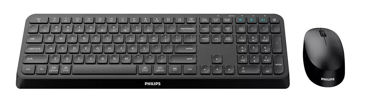 EAN 8712581779580 - Philips 4000 series SPT6407B/16 teclado Ratón incluido Universal RF Wireless + Bluetooth QWERTY Inglés Ne imagen 1