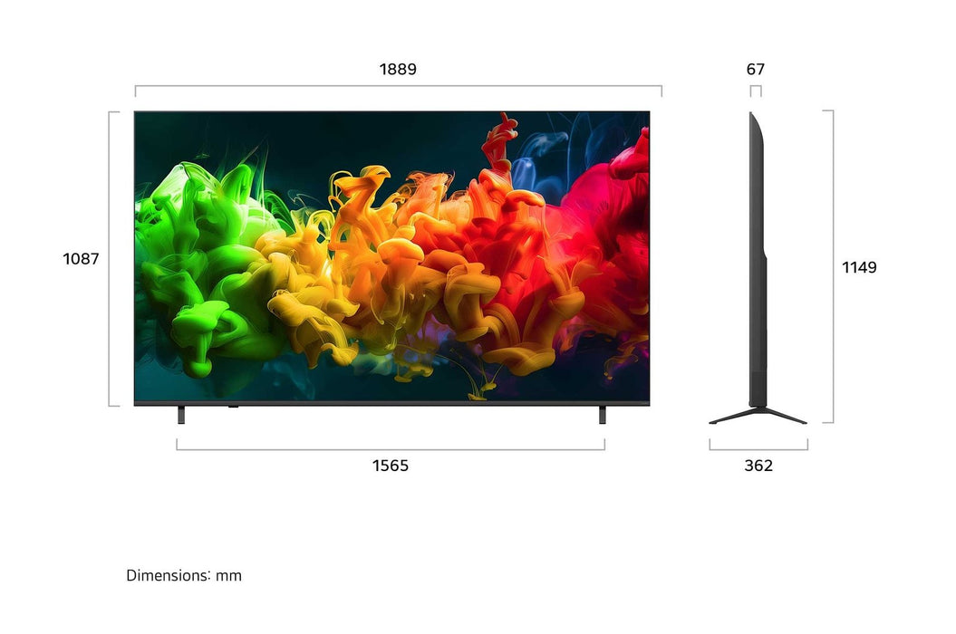 EAN 8806096780220 - LG QNED evo AI MiniLED 85QNED8EB3A 2,16 m (85") 4K Ultra HD Smart TV Wifi Negro imagen 2